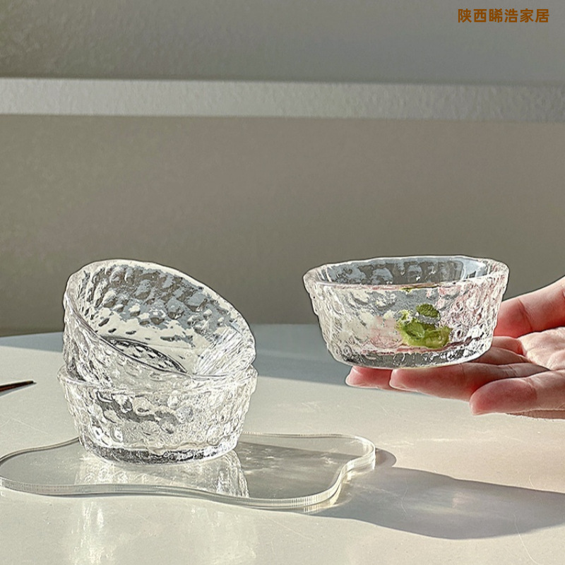 ins家用玻璃小料碟油碟调味酱碟日式蘸料碟番茄酱碟泡菜碟醋碟子|undefined