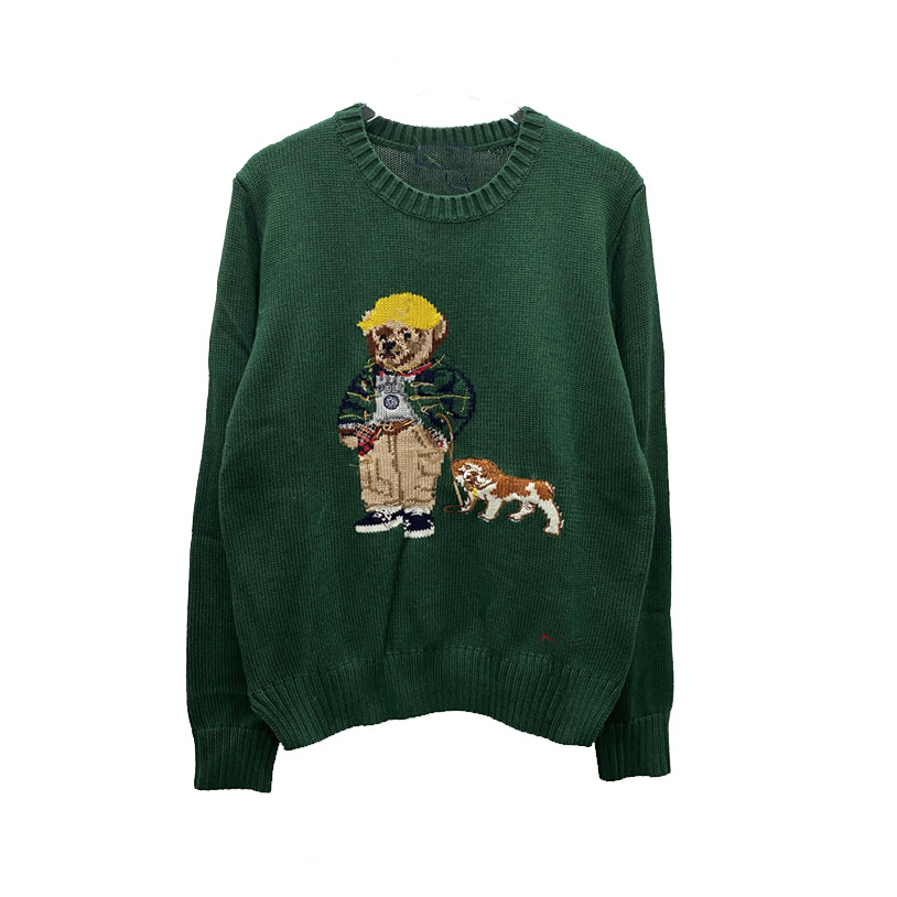 Green dog bear