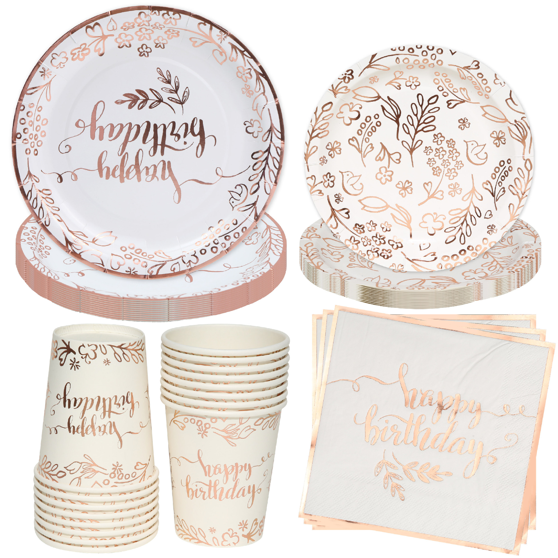 80g Weight Letter White Card Party Tableware