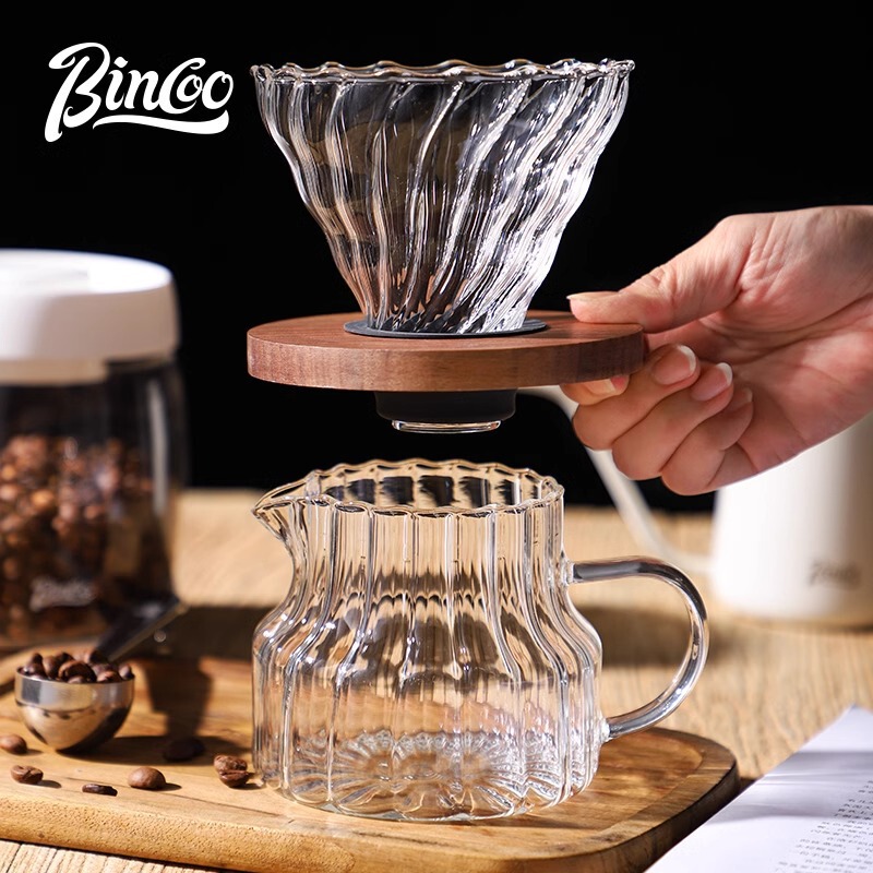 Bincoo Glass Sharing Pot suit Hand Brewing Coffee Pot Filter Cup Coffee Utensils Home Brewing Filter Pot Bincoo Glass Sharing Pot suit Hand Brewing Coffee Pot Filter Cup Coffee Utensils Home Brewing Filter Pot