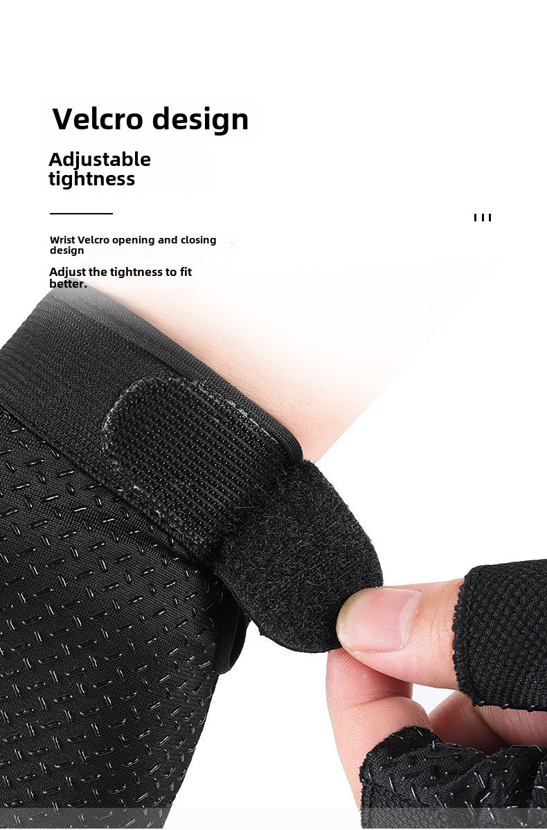 Half-finger Fitness Gloves Men's Outdoor Sports Single and Parallel Bars Equipment Training Non-slip Wear-resistant Anti-seismic Mountaineering Fishin_maomaolike.com