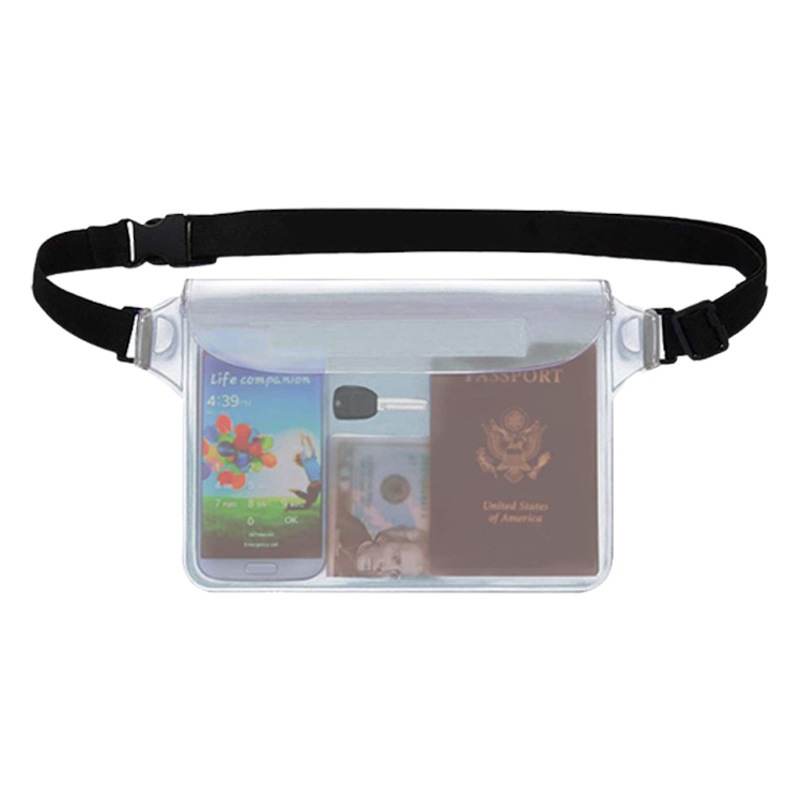 Outdoor PVC Mobile Phone Waterproof Bag Drift Waterproof Waist Bag Large Capacity Swimming Diving Touch Screen Storage Bag