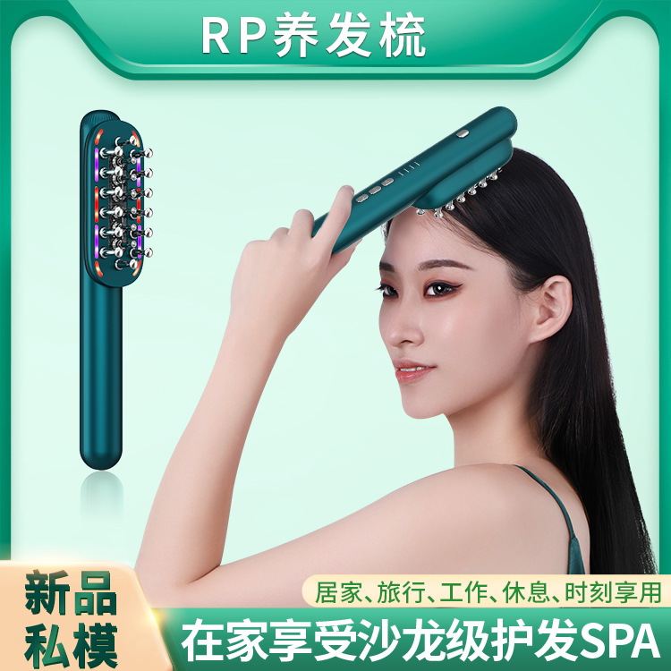 Yanxi RF cuidado del cabello peine EMS micro corriente eléctrica masaje peine Cuidado del cuero cabelludo aplicador peine cuidado del cabello instrumento