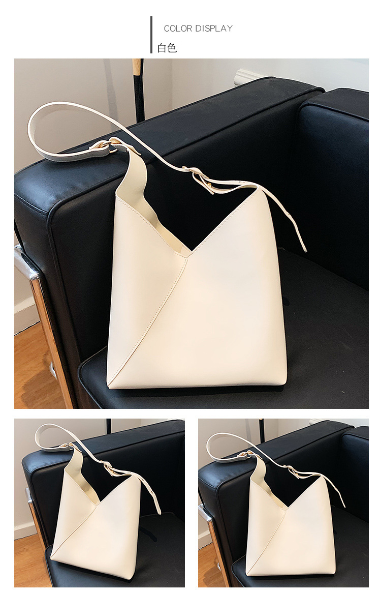 Fashion Retro Solid Color Large-capacity Messenger One-shoulder Bucket Bag Wholesale Nihaojewelry display picture 1