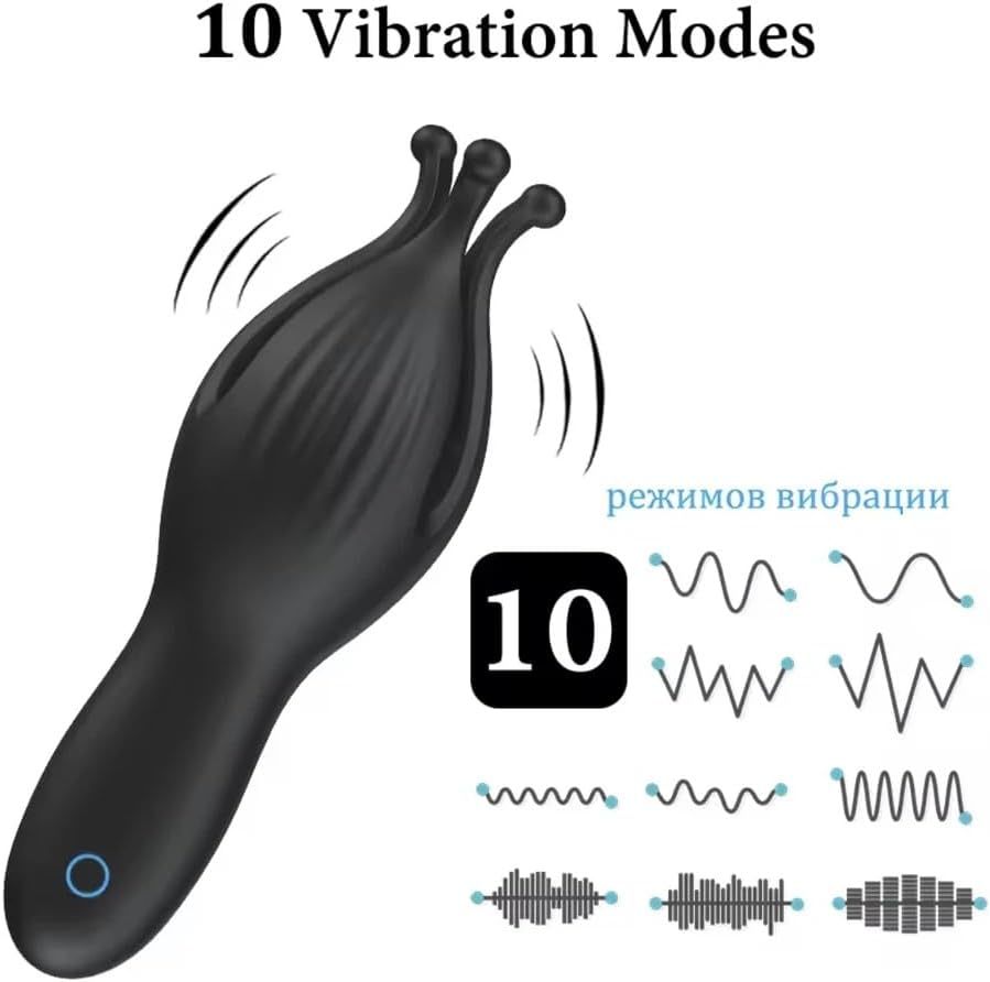 10-Frequency Vibrating Locking Ring with Remote Control, Silicone Cock Ring and Prostate Massager — detail image 19