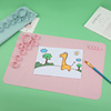 Silica gel handheld foldable table mat painting for early age, art palette, new collection, graffiti