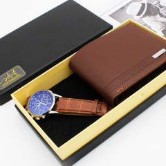 watches purse new men's business fashion short wallet men's watch set wholesale