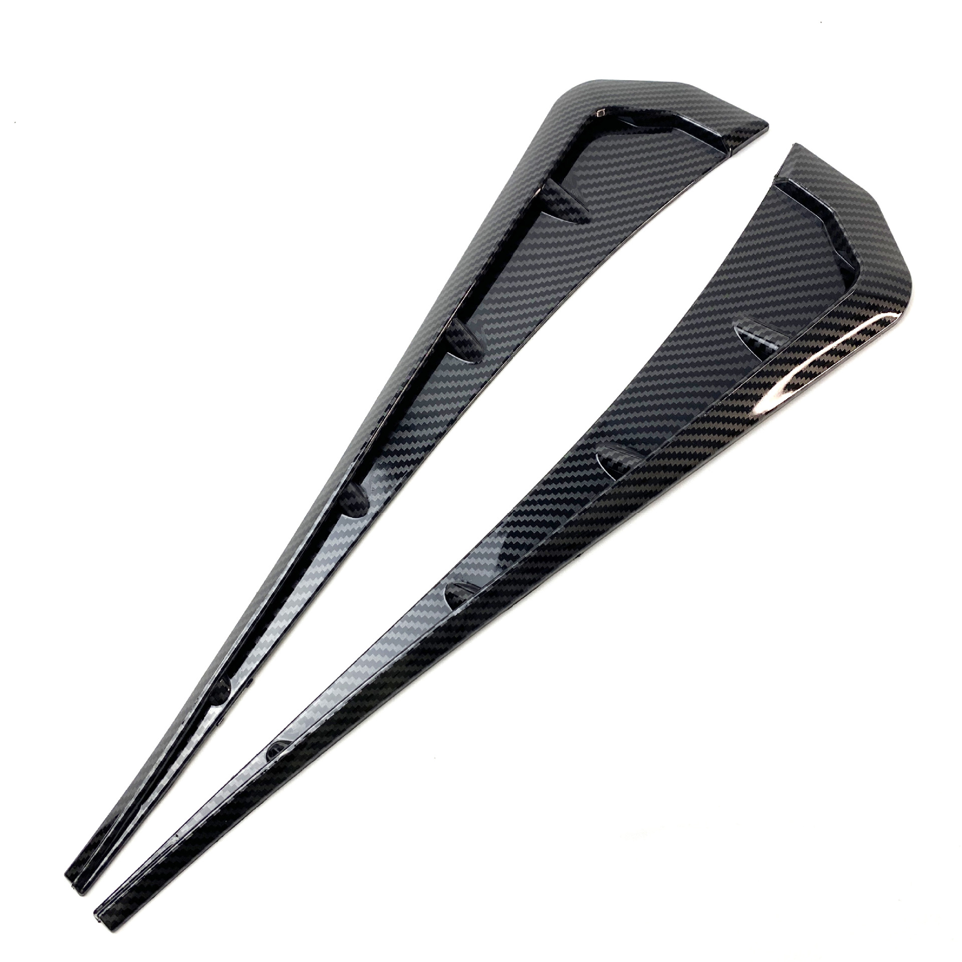 Car Simulation Shark Gill Fender Wing Modification Sticker Shark Fin Carbon Fiber Decorative Sticker Air Vent Sticker Factory