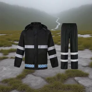 雨衣定制交通反光分体荧光绿执勤户外环卫高速路政雨衣工厂批发
