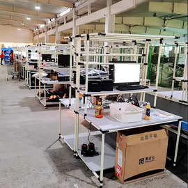 电商打包台工作台快递打包桌发货台物流仓储仓库检验台精益管桌子