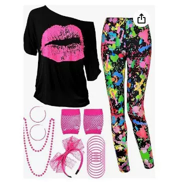 1980S化妆舞会服饰套装配件0024