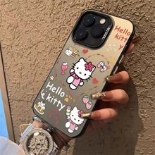 可爱kitty猫适用于苹果14promax手机壳iPhone15pro防摔13/12动漫x