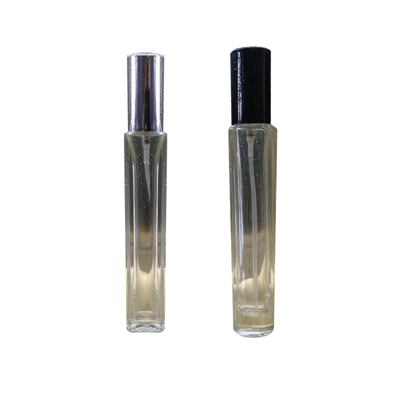 现货方形10ml/15ml滚珠喷雾瓶小巧便携透明玻璃细长香水分装瓶|undefined