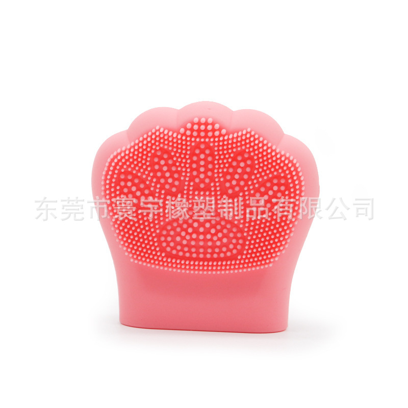 Cepillo de limpieza de garra de gato de silicona de color de venta caliente de Amazon Cepillo de silicona de limpieza suave manual