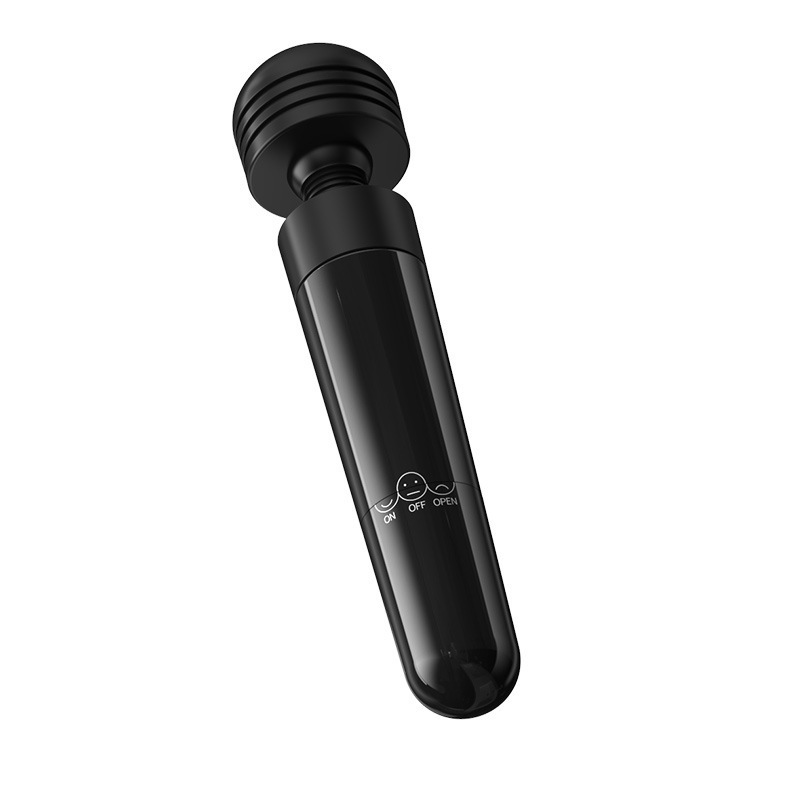 Palm-Sized Mini Vibrating Anal Plug Prostate Massager, Black ABS, Button Control — detail image 7