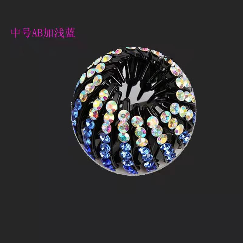 Rizador de pelo mediano cabeza de bola media nueva Nido de Pájaro agarre del pelo Cola de Caballo hebilla tocado flor corsé anillo de pelo accesorios para el cabello pinza de pelo