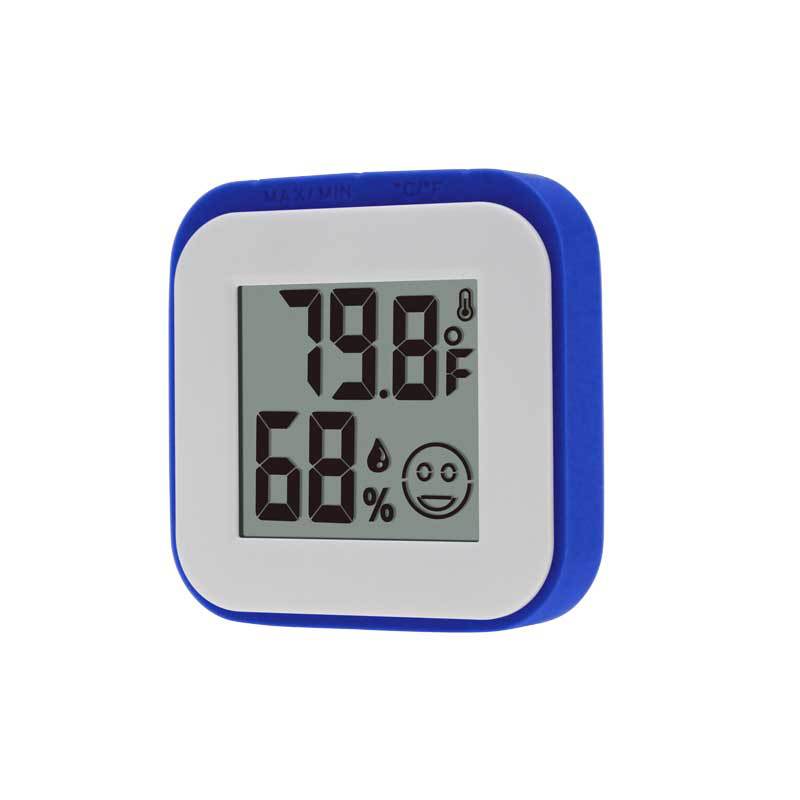 迷尔温湿度计带磁铁可吸于冰箱上可立于桌面多色硅胶室内温湿度计