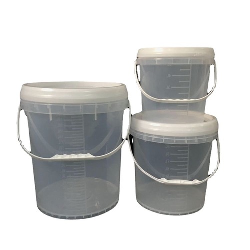 透明刻度桶20升5计量桶家用食用水桶带盖密封食品级包装塑料桶