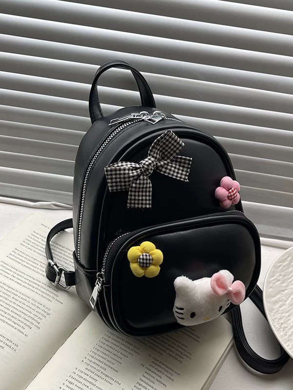 (Cross-border trading), universal cute backpack, shoulder bag, small fashionable school bag with bow, city style