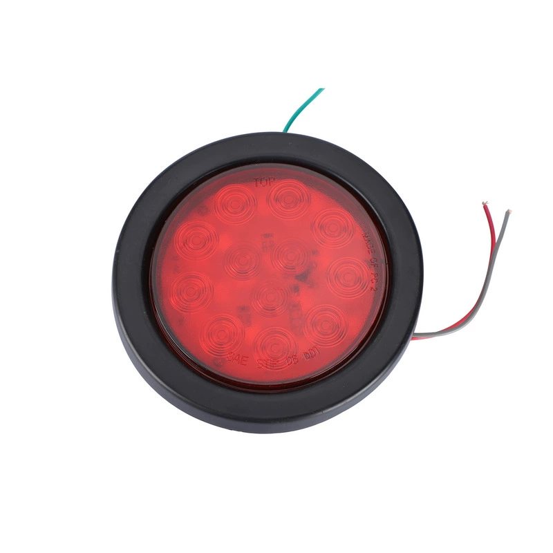 Профессиональное производство боковой лампы 12 В 12LED4-дюймовой круглой лампы с резиновым кольцом HL-L-009 прямой выход