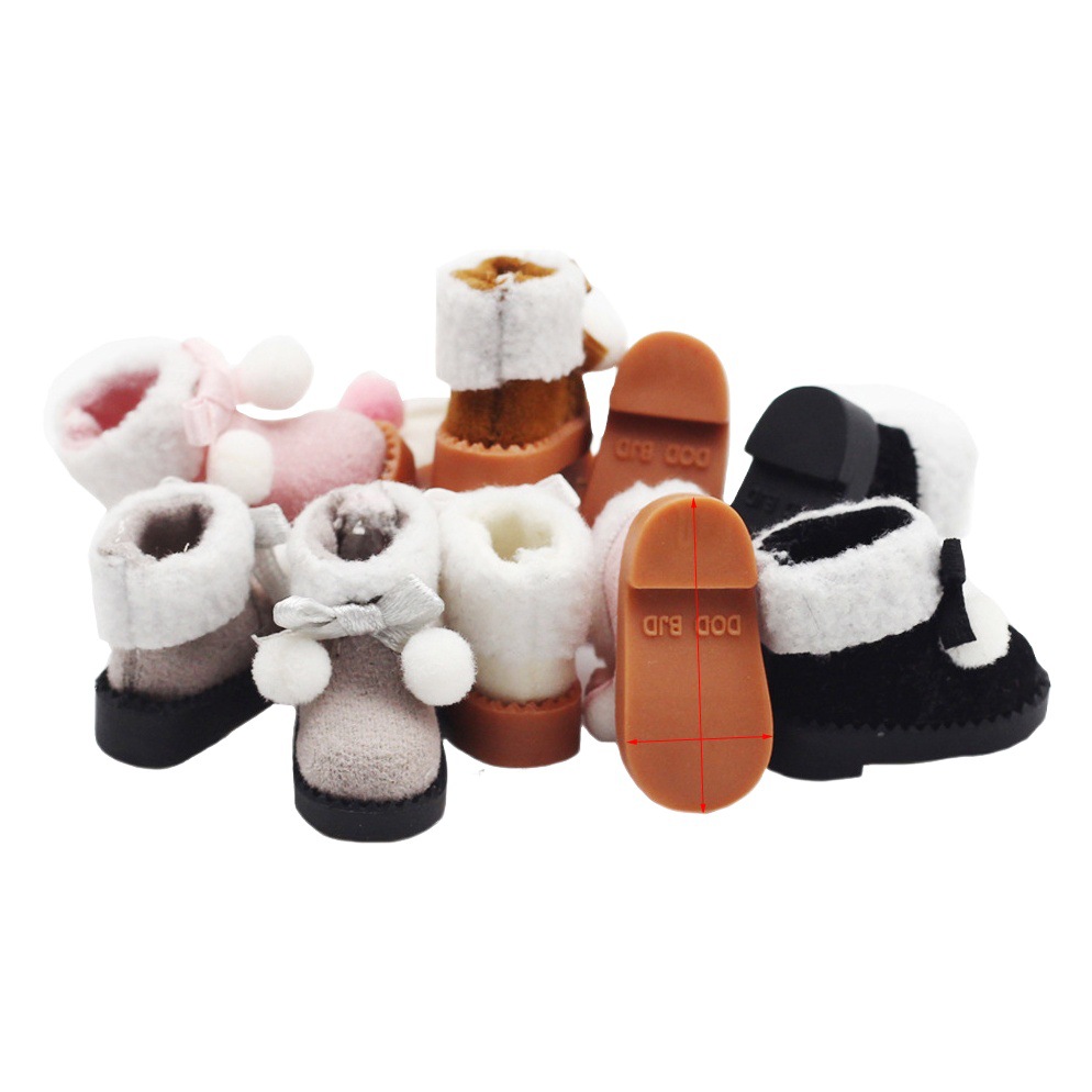 Ob11 Meijie cerdo GSC12 puntos BJD zapatos de bebé Jasmine muñeca ropa de la princesa zapatos de una sola hebilla zapatos de juguete DOD botas de nieve