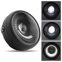 Мотоциклетная фарa Вортекс формы 6,5-дюймовая LED передняя фара Harrarine LED головной свет ретро металлическая металл LED фары