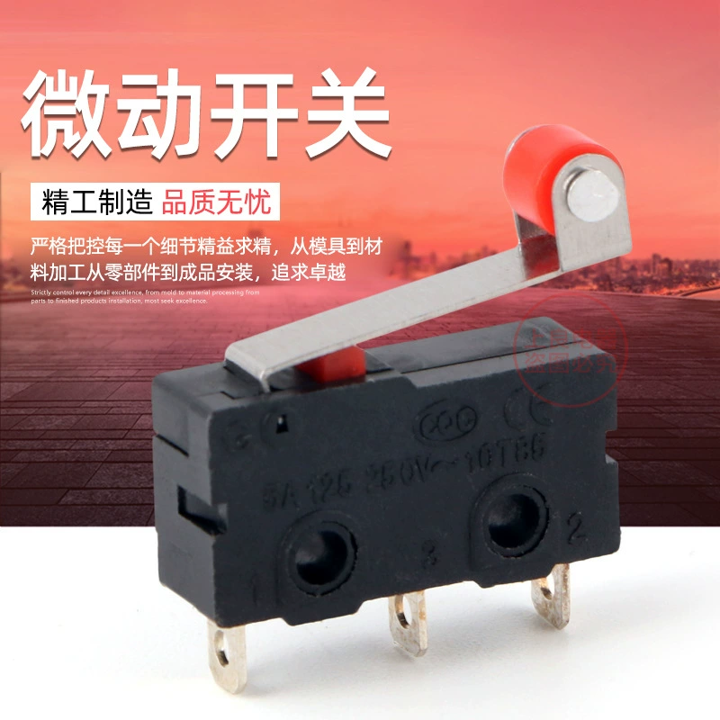 Малый микропереключатель KW12 KW11 с колесами