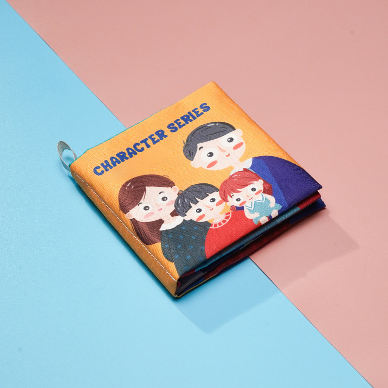 Libro de tela bilingüe para bebés, libro de tela tridimensional de educación temprana para bebés de 0 - 1 años de edad puede roer juguetes de rompecabezas