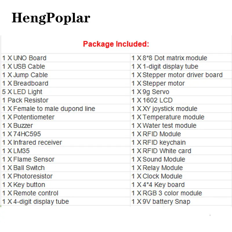 UNO R3 Development Board RFID Upgrade Kit de aprendizaje de inicio Kit de aprendizaje de motor paso a paso