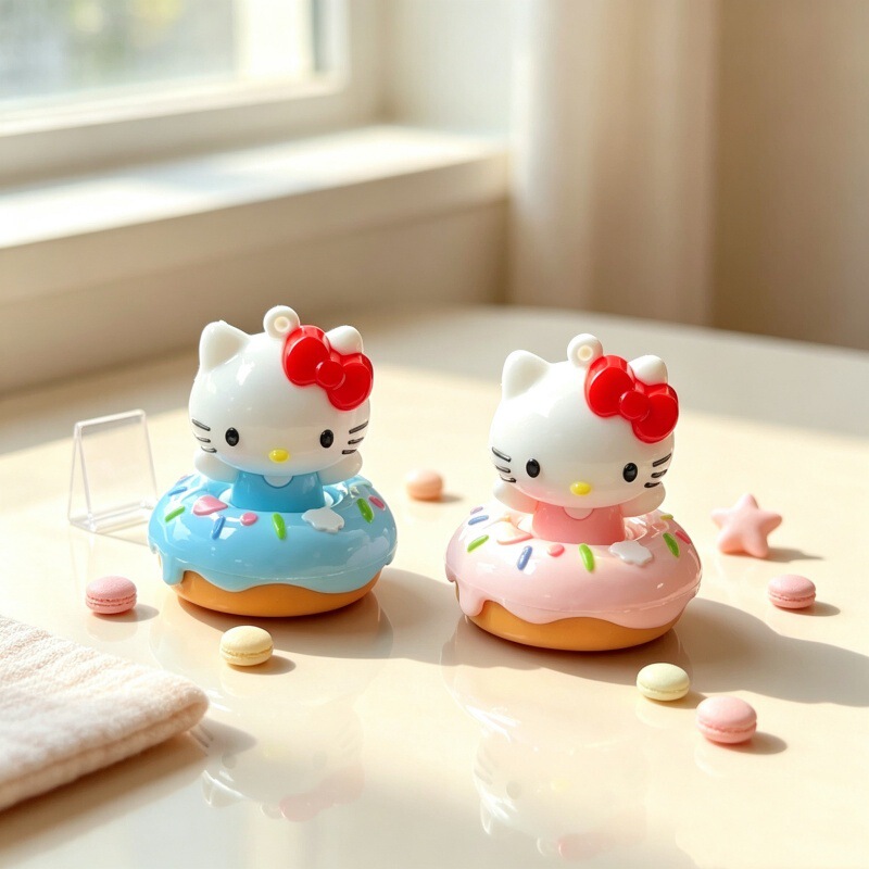 Popular KT donut figurine ornament, cute cartoon gift, car pendant, motorcycle desktop decoration gift Popular KT donut figurine ornament, cute cartoon gift, car pendant, motorcycle desktop decoration gift