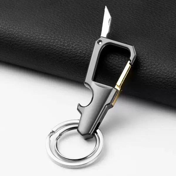 Keychain Creative Men's Car Multi-Functional Waist Hanging Personalized Business High-End Keychain Knife Pendant Key