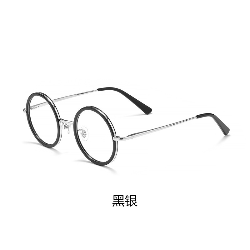金属复古眼镜架老花镜眼镜批发眼镜框男女2025平光圆同款新款跨境|undefined