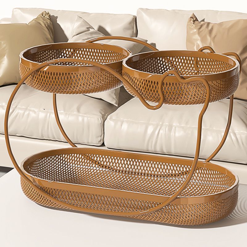 Fruit Tray Home Storage Rack Living Room Coffee Table Multi-Layer Fruit Basket Desktop Snack and Dried Fruit Organizer Fruit Storage Basket
