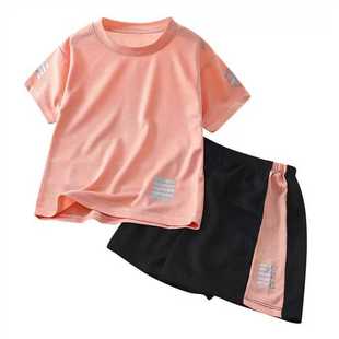 Summer Children's Quick-drying Clothes Boys suit 2025 New Handsome Trendy Middle and Big Children's Short-sleeved Summer Sports Two-piece Set