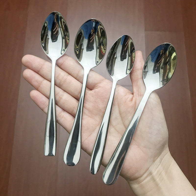 스테인레스 스틸 차 스푼 가정용 작은 숟가락 멀티 사용 혼합 스푼 요구르트 아이스크림 스푼 호텔 애프터눈 티 스푼 미니 스푼 티스푼