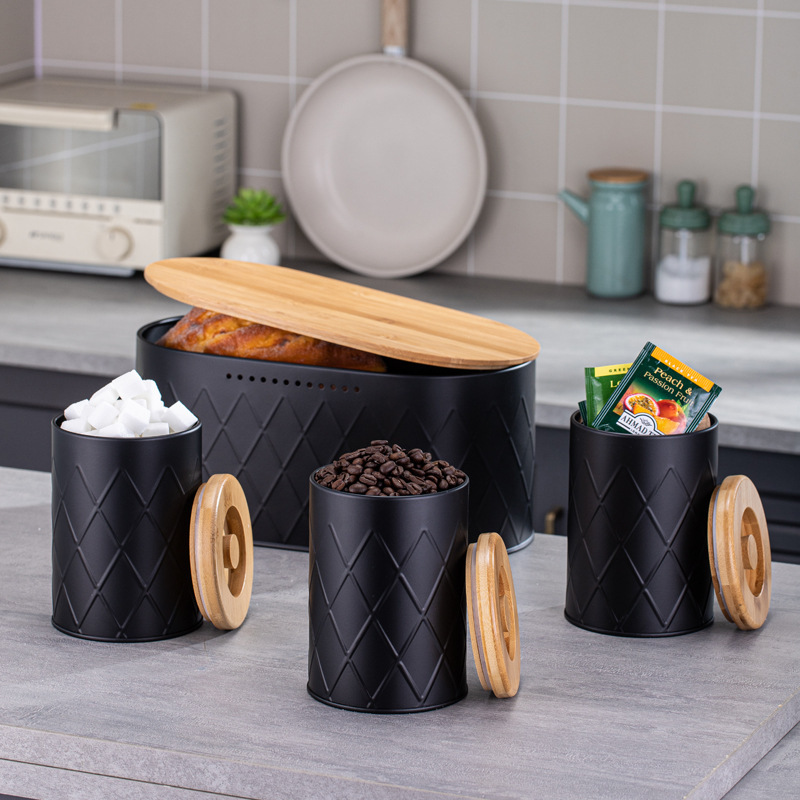 Cross-border mesh breathable baking food galvanized metal cans household suit kitchen Oval bamboo cover bread storage box