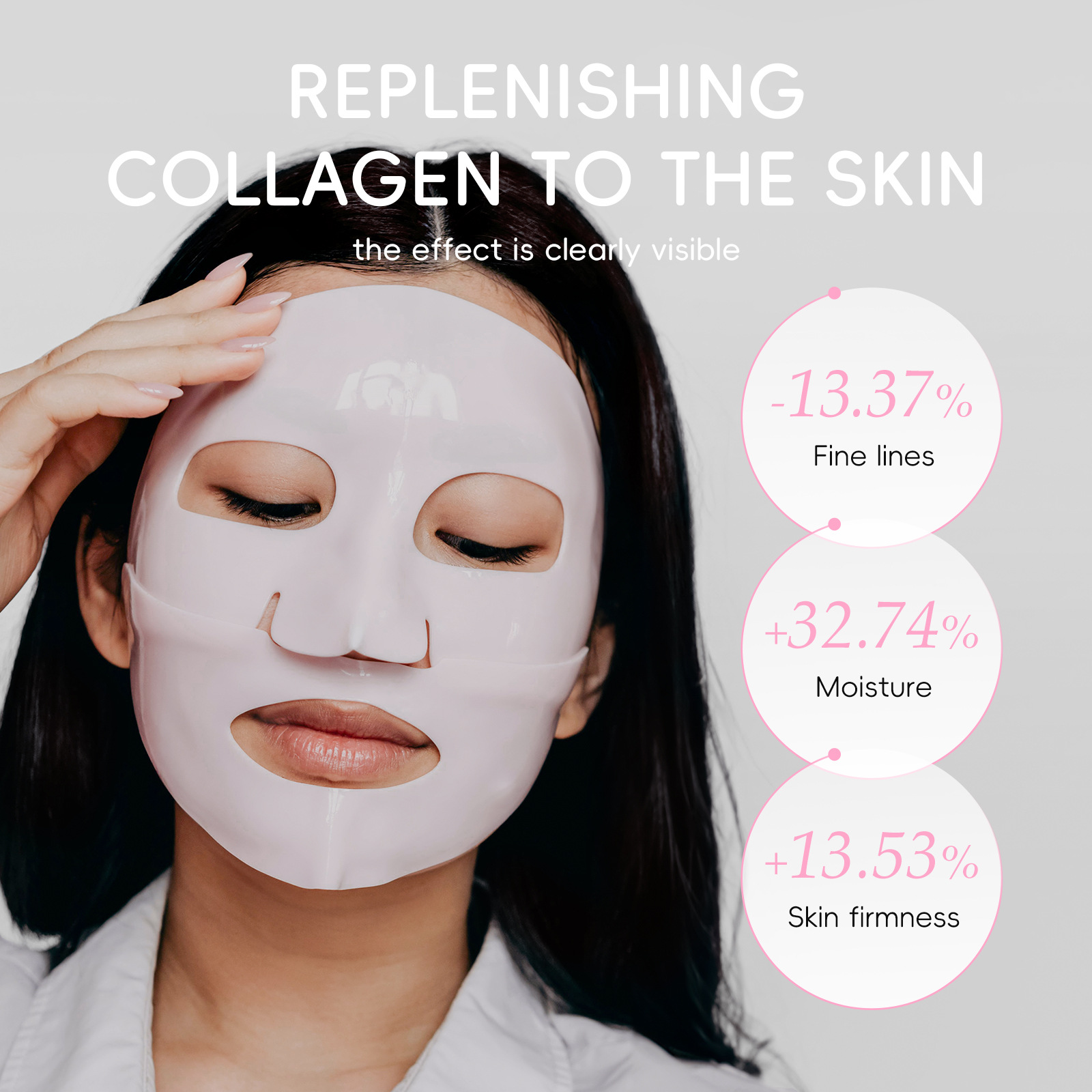 Cross-border new product Laikou Cherry Blossom Collagen Jelly Mask 30g Hydrating, Moisturizing and nourishing, one-piece consignment from the manufacturer undefined