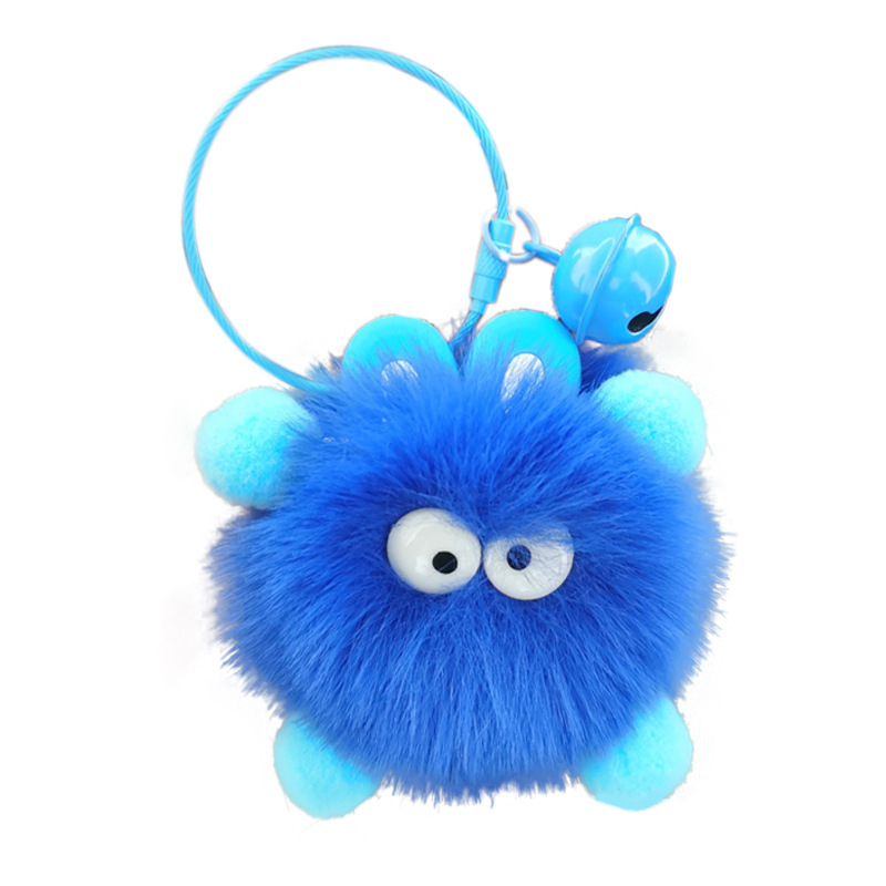 Venta caliente Príncipe colgante de felpa hebilla de cuerda de alambre con campana Huang Zi mismo párrafo colgante pequeño colgante colgante llavero de felpa