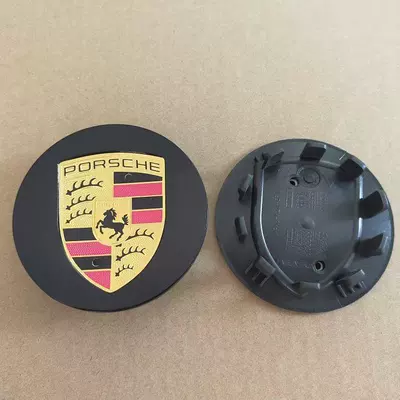 Suitable for Porsche hub Hub cover - porsche-black-color-label-76mm