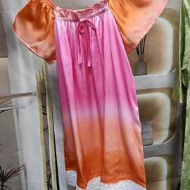 六一儿童真丝睡裙女童幼童100桑蚕丝连衣裙可外穿舒服新款家居服