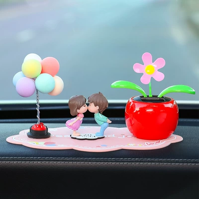 Car ornaments Car Interior Accessories, Car Supplies - blue-and-purple-couple-red-sunflower-balloon-pink-cushion