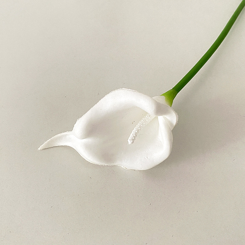 Mini pu Calla Lily flor artificial ramo de la boda decoración del hogar Accesorios de fotografía flor falsa transfronteriza fábrica al por mayor