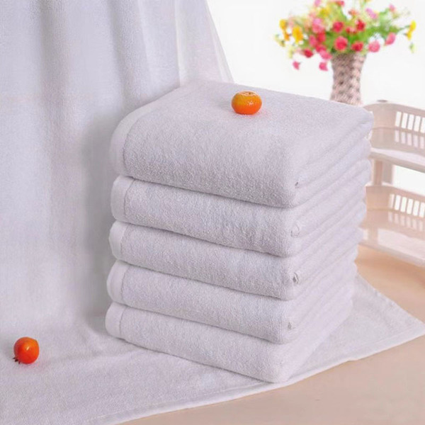 soft white bath towel