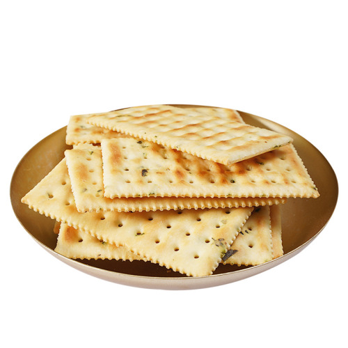 Chive soda biscuits breakfast crispy delicious snacks salty whole box wholesale