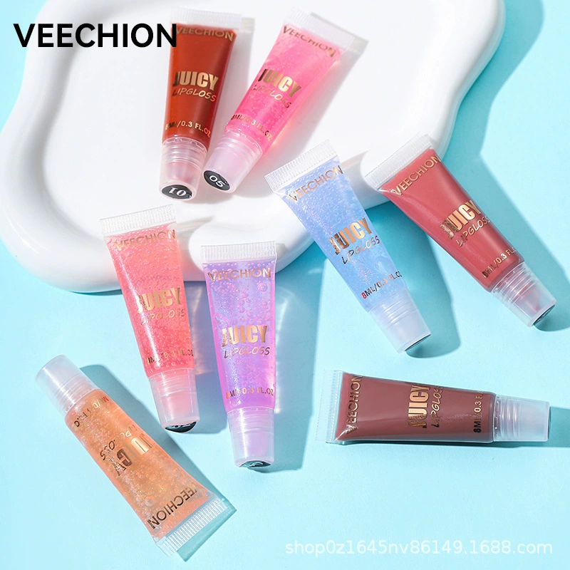 veechion (Cross-border trading), moisturizing lip gloss, natural and permanent formula, mirror effect