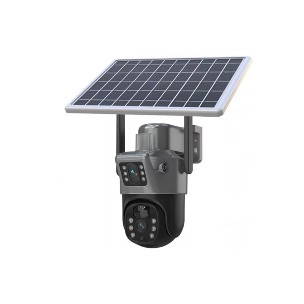 V380 cámara al aire libre de doble pantalla monitor solar monitoreo wifi inalámbrico doméstico cámara al aire libre