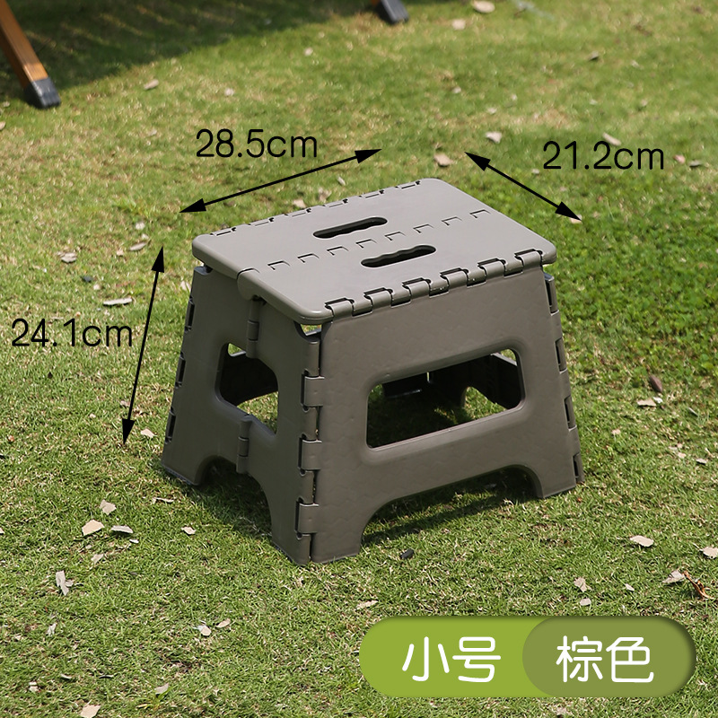 Taburete plegable de plástico, taburete alto, puesto para acampar en el hogar, silla de pesca al aire libre, metro, banco pequeño plegable portátil