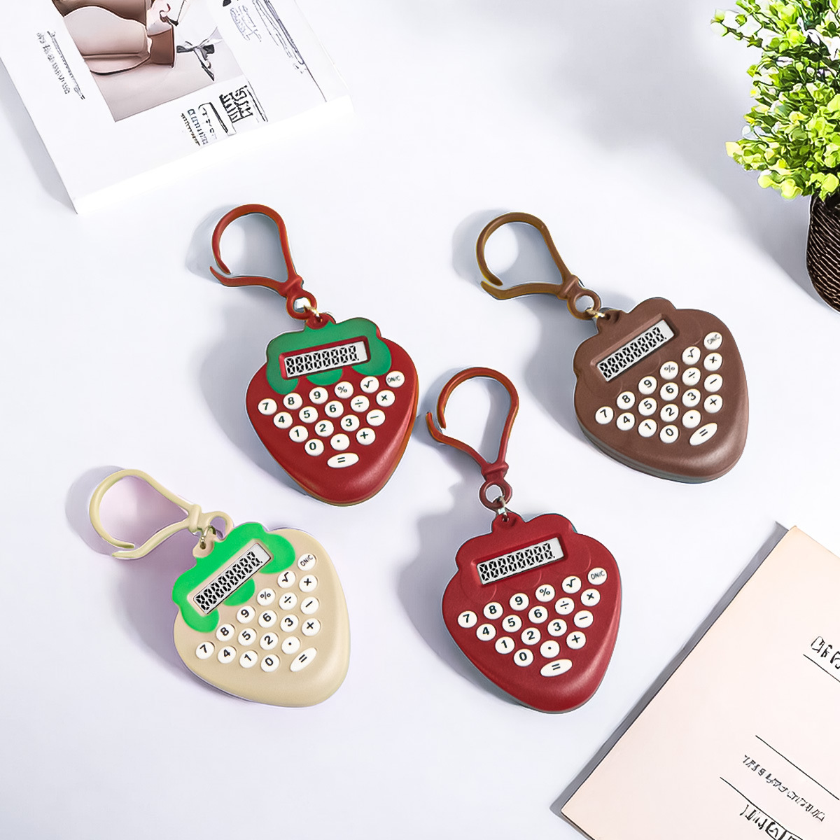 Creative small cute handheld cards, keychain for students 3