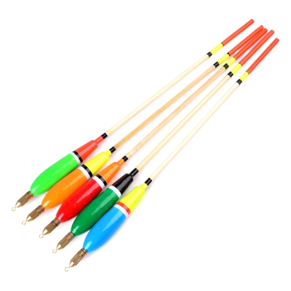 Multi-color pescado flotador roca pesca flotador balsa abeto flotador grande Cola gruesa llamativo cabeza de cobre flotador de pesca