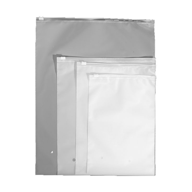 Transparente espesado esmerilado cremallera bolsa al por mayor auto-Sellado PE bolsa de plástico ropa interior calcetines bolsa de embalaje